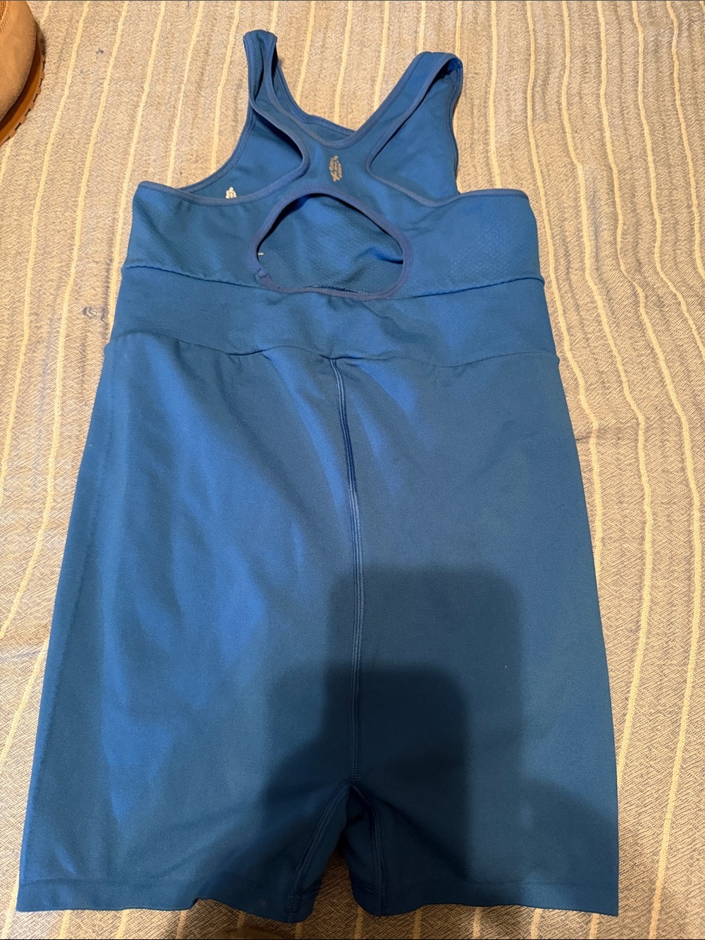 Free People Blue Women’s Bike Shorts Romper